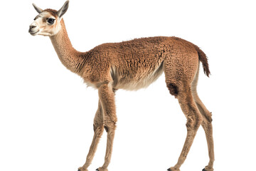 llama isolated on transparent background