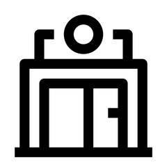 Coffee Shop Simple Line Icon. Single icon, line vector icon