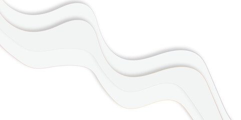 abstract curve line white background. Soft smooth lines curving to form a surface of light and white and light gray wave modern soft luxury texture with smooth and clean vector subtle .	