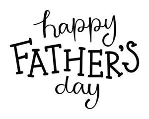 Png Happy Father's Day quote sticker typography, transparent background