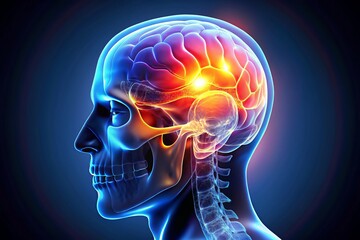 Obraz premium parietal bone mood style
