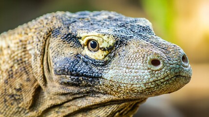 Fototapeta premium Close-up Portrait of a Komodo Dragon
