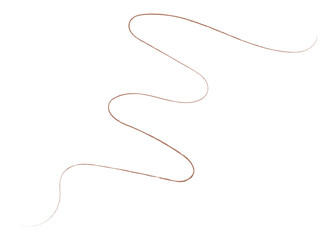 Brown scribble png line sticker, transparent background