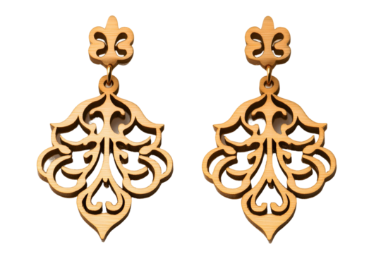 antique brass knocker on transparent background