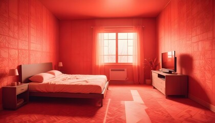 Photo interior modern design room 3d illustration;