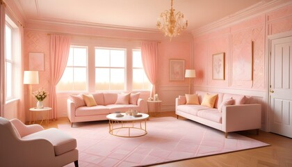 Photo interior modern design room 3d illustration;