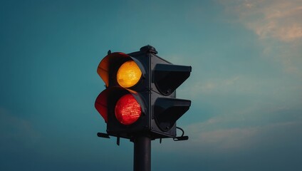 retro style traffic signal