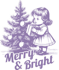 Vintage Christmas SVG typography vector tshirt design