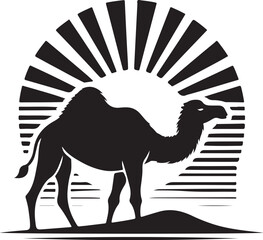 Fototapeta premium camel vector art,graphics camel icon set,vintage illustration camel clipart,vector camel flat style artwork design