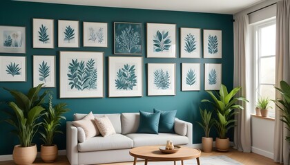 Photo interior modern design room 3d illustration;