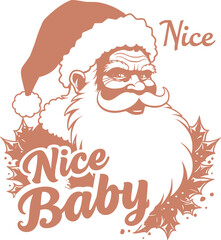 Vintage Christmas SVG typography vector tshirt design
