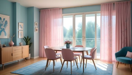 Fototapeta premium Photo interior modern design room 3d illustration;