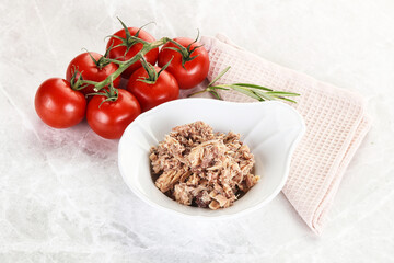 Canned tuna fish for salad