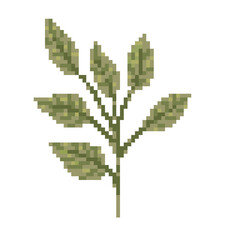 leaves pixel