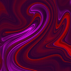 Obraz premium image showcases a captivating abstract pattern with liquid swirls in vivid purple and red tones, creating a sense of fluid movement