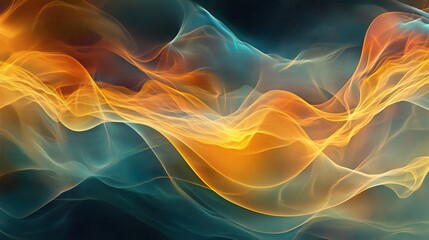Fototapeta premium Ethereal Wave: Soft Ripples of Transparent Patterns on Abstract Background with Layers of Colors and Ideas