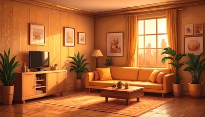 Photo interior modern design room 3d illustration;