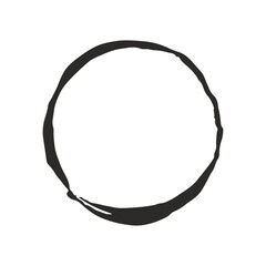 Grunge Circle. Vector Grunge round shape elements