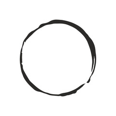 Grunge Circle. Vector Grunge round shape elements