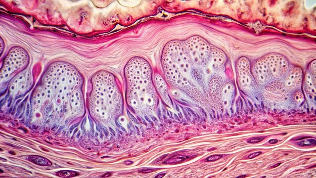 skin histology microscopic examination