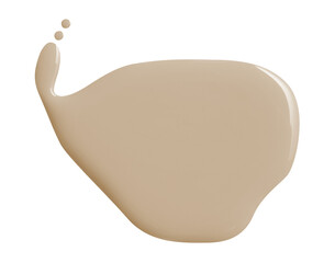 Beige paint drop png design element