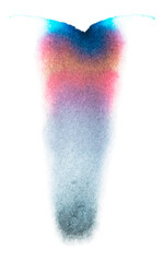 Aesthetic abstract chromatography art png element