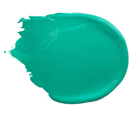 Green paint smear textured png brush stroke creative art graphic