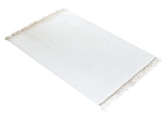 Png woven carpet sticker, home decor on transparent background