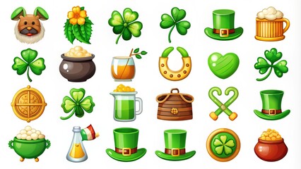 St Patrick's Day icons pack