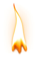 Flame png sticker, transparent torch fire image