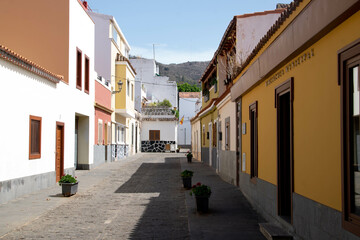 island town street on the Spanish coast