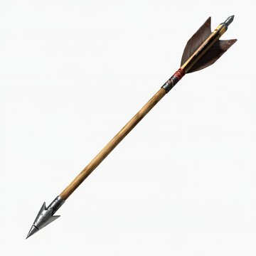 medieval arrow isolated on white background