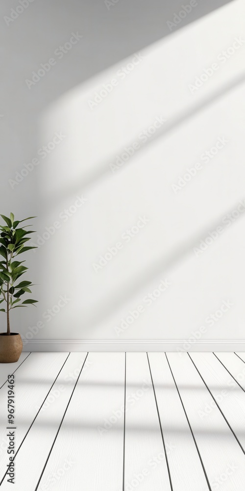 Poster minimalistic smooth white wall background with a clean, empty surface subtle gradients and soft ligh