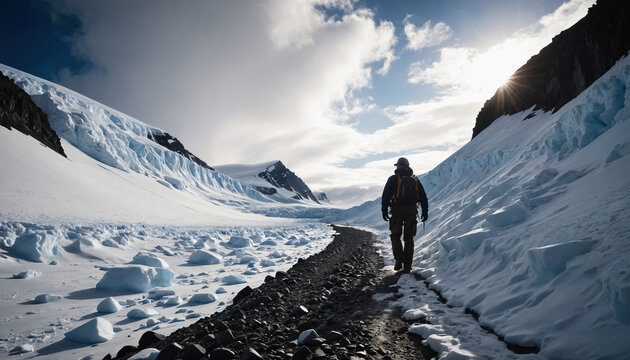 Antarctic Forgotten in Cloudy Summer: The Voyager's Tale Engulfed in Landslide