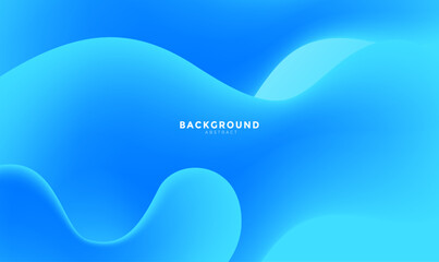 Abstract fluid wave color pattern of neon color liquid gradient background with modern geometric, Blue gradient background