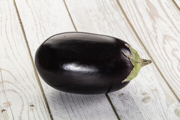 Ripe tasty natural organic eggplant
