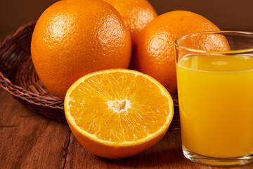 Orange fruit with an intense color and an extraordinary flavor for a good and healthy breakfast