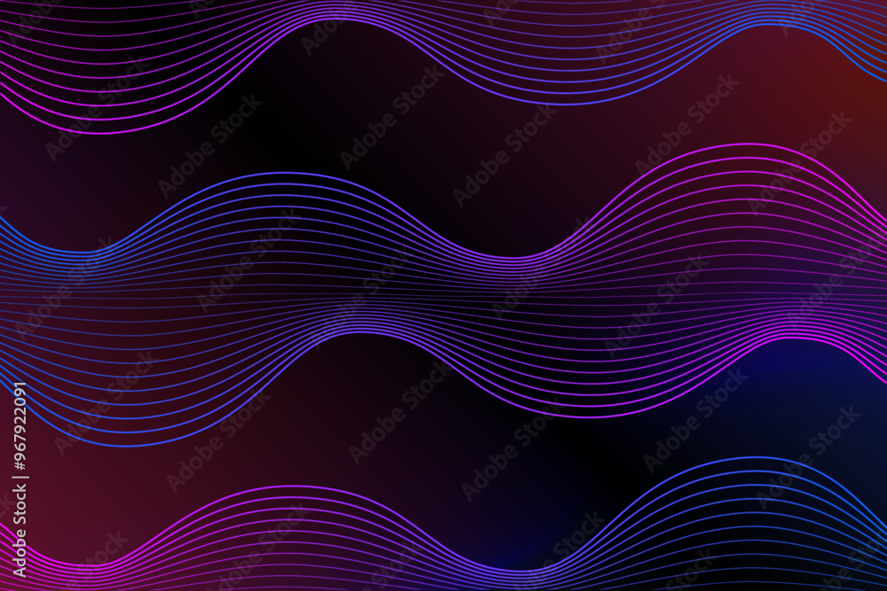 Poster Dark blue pink waves color gradient background, texture blur abstract background, abstract gradation blur texture. Blurred colored soft gradient background for presentation, banner, backdrop