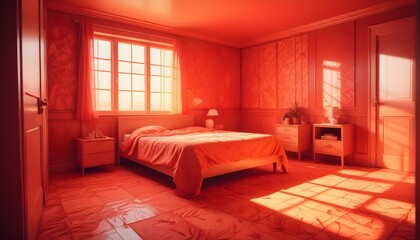 Photo interior modern design room 3d illustration;