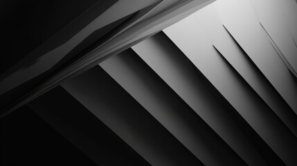Sharp intersecting lines in a minimalist, monochromatic background