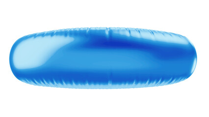 Minus sign png 3D blue balloon symbol, transparent background