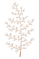 Obraz premium Dry tree sticker design element