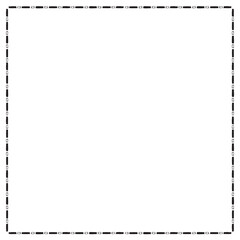 Png frame corner border bohemian ornament dashed line