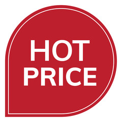 Hot price png badge, transparent background