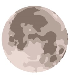 illustration of a moon logo, icon and vector