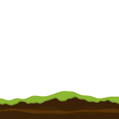 Obraz premium Underground Layer with Grass 