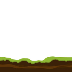 Obraz premium Underground Layer with Grass 
