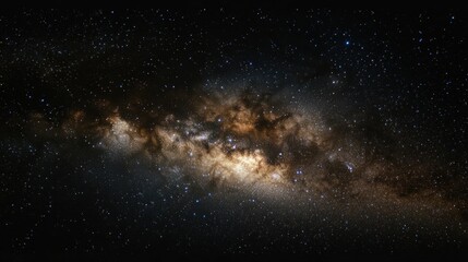 Obraz premium A stunning view of a galaxy filled with stars and cosmic dust.