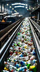 Innovative Recycling Center with Advanced Sorting Technology Promoting Efficient Waste Management