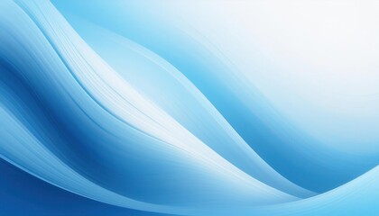 Abstract Serene Waves. Minimalist Gradient of White and Blue with Smooth Curves and Subtle Textured Lines